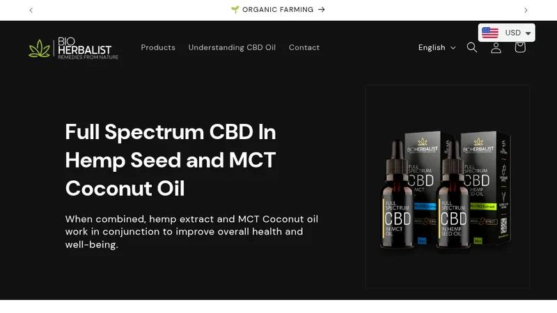 Bio Herbalist - Full Spectrum CBD In Hemp Seed