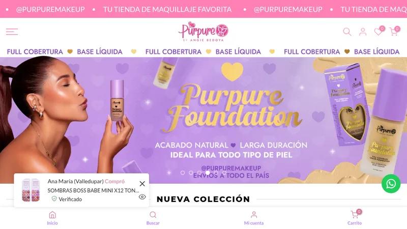 Purpure Makeup: eCommerce y tienda espejo para mayoristas