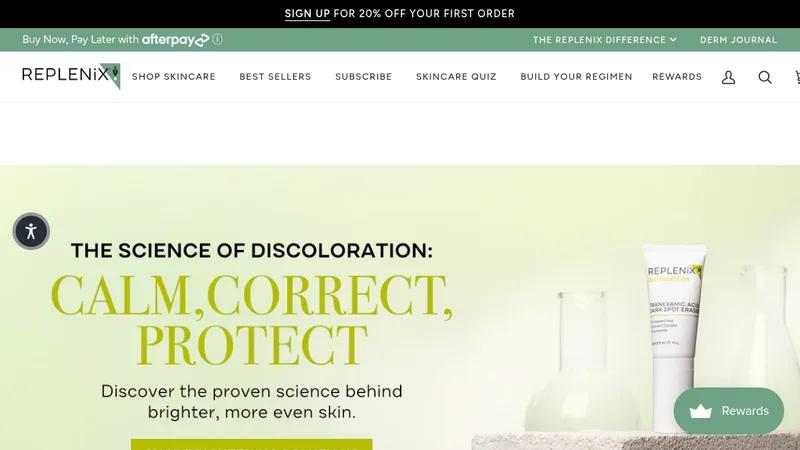 Shopify Store Design for Skin care product
