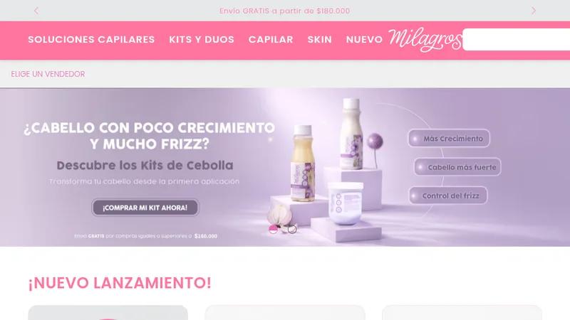 Milagros Beauty - Design Build for B2C, B2B and International Expansio