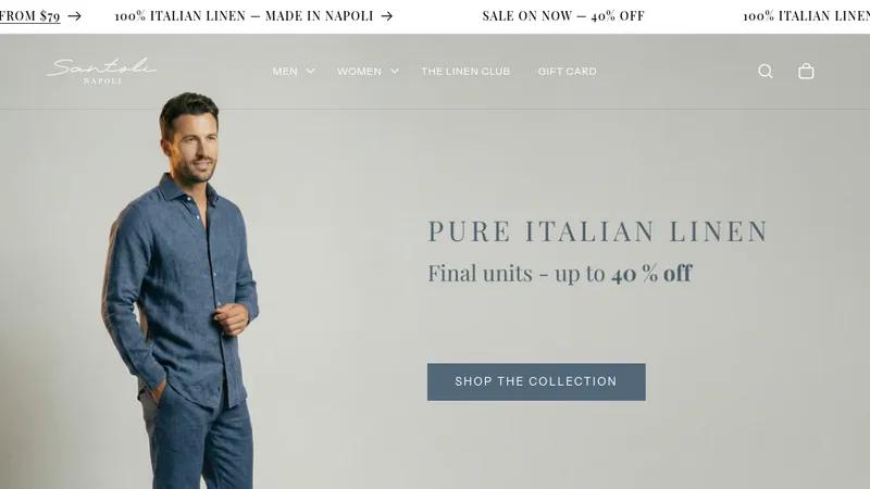 SANTOLI NAPOLI - CUSTOM WEBSITE SETUP + CRO
