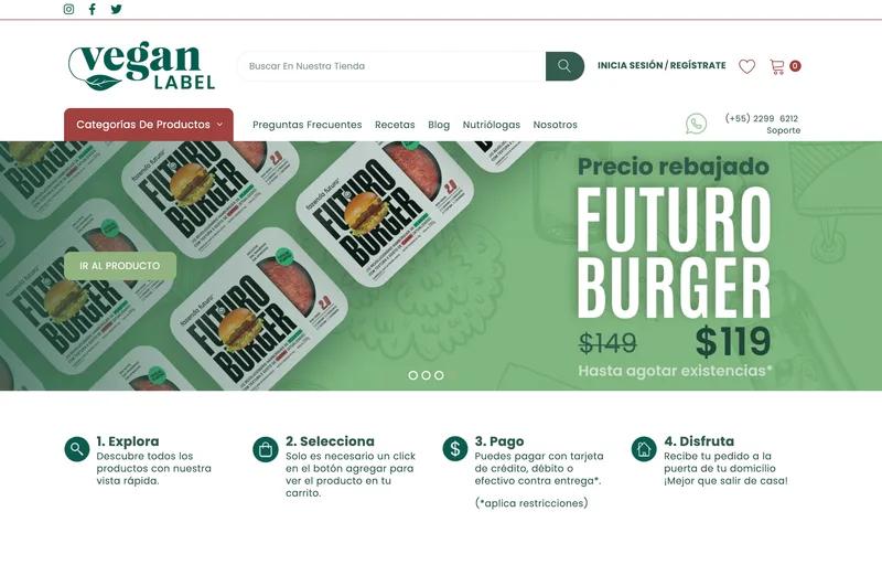 Vegan Label desarrollo de tema