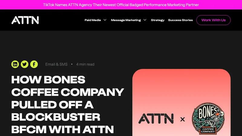 How Bones Coffee Co. Pulled Off a Blockbuster BFCM With ATTN