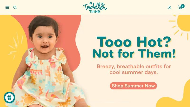 A Toddler Thing | Featured in SharkTank India | Shopify website