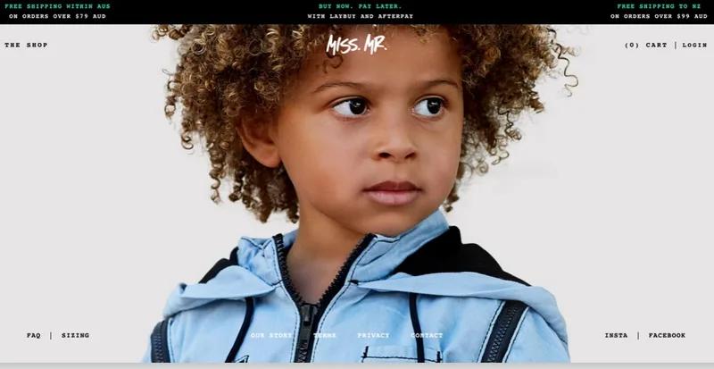 Custom Shopify Theme: Miss. Mr.