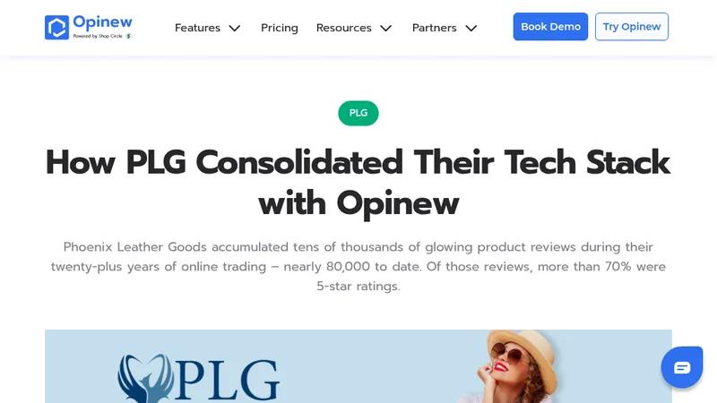 How PLG Consolidated Their Tech Stack with Opinew