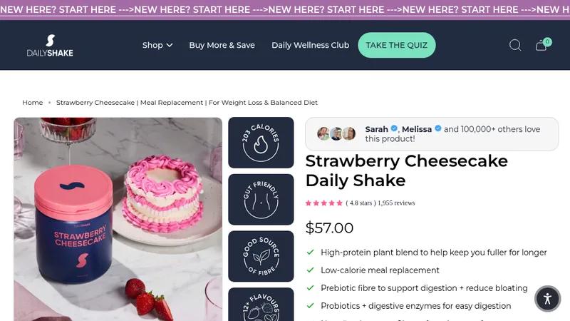 DailyShake CRO, Speed Optimization and Frontend improvements