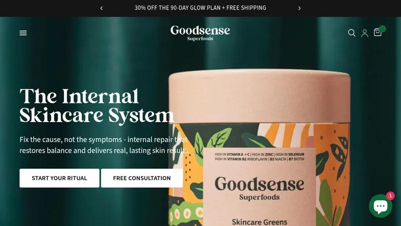 Shopify Store Development for Goodsense Superfoods: Elevating Wellness