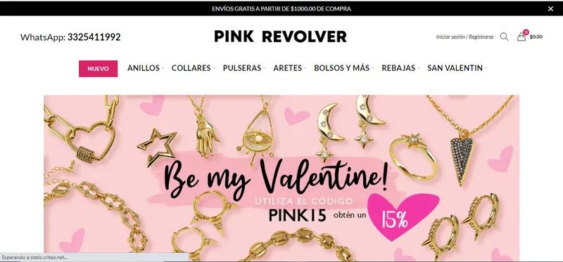 Diseño de tienda y setup Pink Revolver