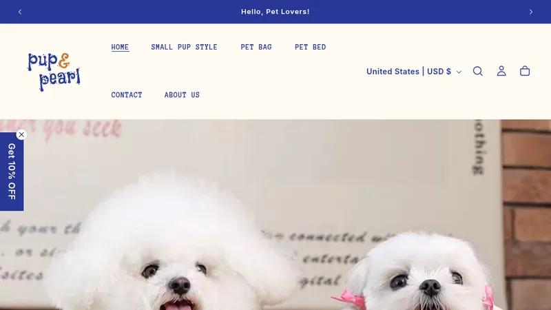 PUP&PEARL - CUSTOM WEBSITE REVAMP + SPEED OPTIMIZATION