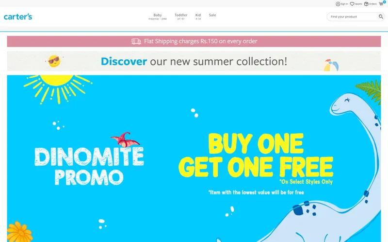 Carters.com.pk Website Design and Development