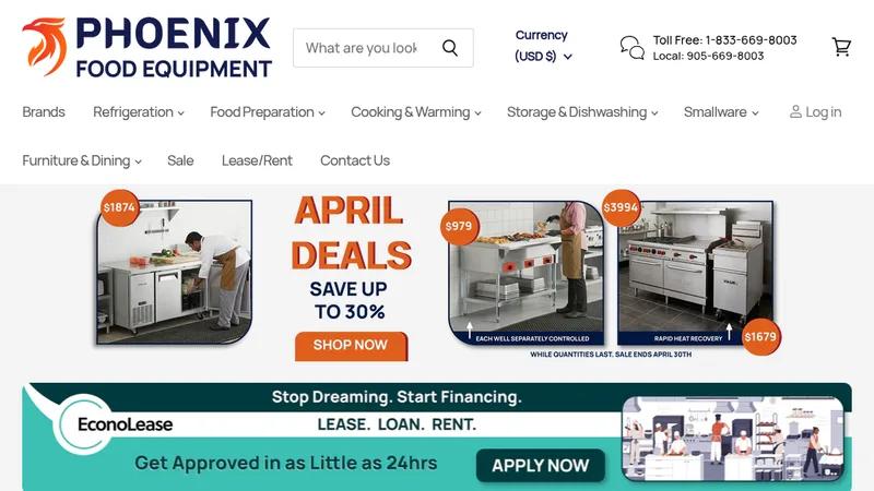 Phoenix Food Equipment - Conversion-Focused Product Page🚀