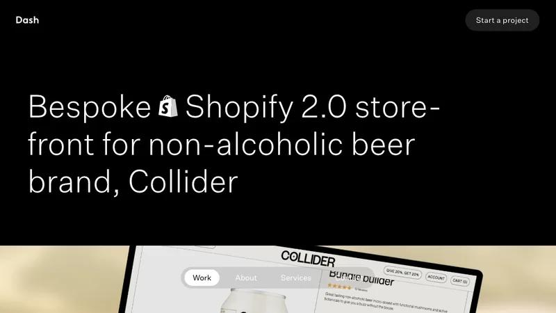 Collider: Bespoke Shopify 2.0 Design + Build + Launch