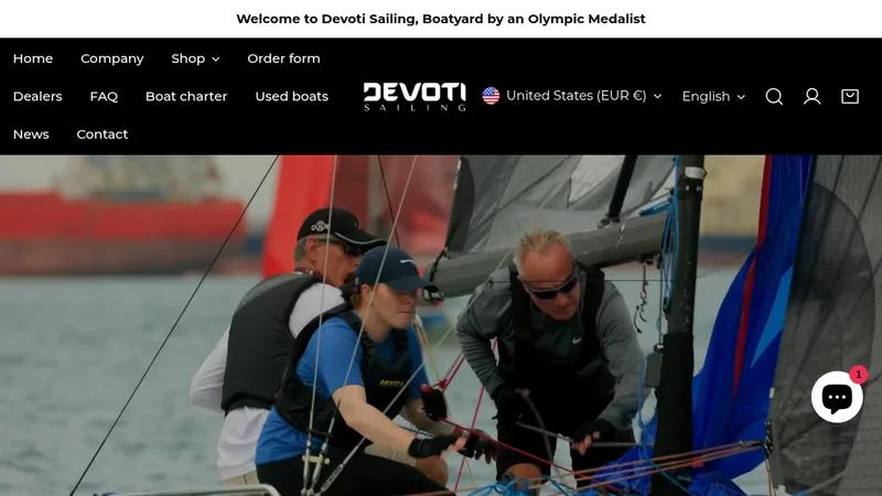 Store example: Devoti Sailing