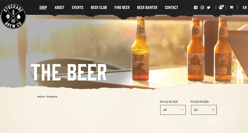 Custom store design for craft beer success story Stockade Brew Co