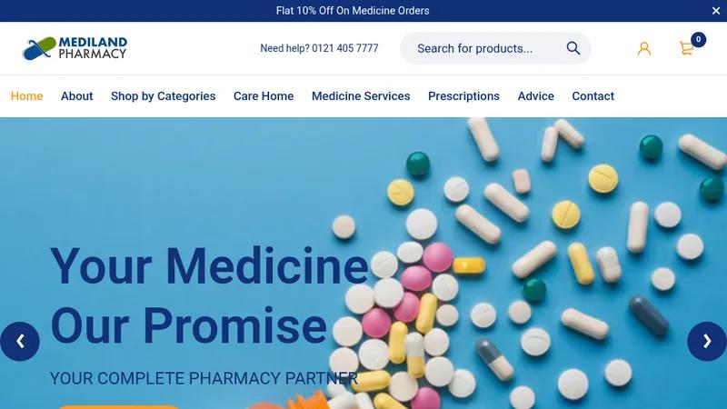 Mediland Pharmacy, a UK-based Online Pharmacy