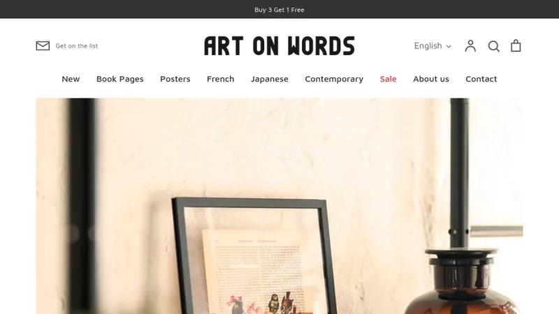 Handmade international sale via Shopify ArtoOnWords.com