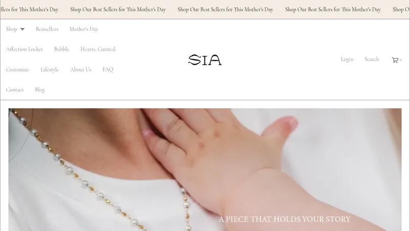 SIA Jewelry E-shop Set-up & Design