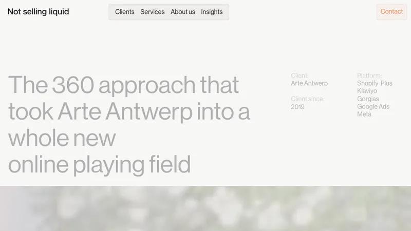 Arte Antwerp: Shopify Plus