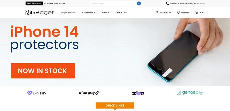 iGadget - a quality gadget parts merchant from New Zealand