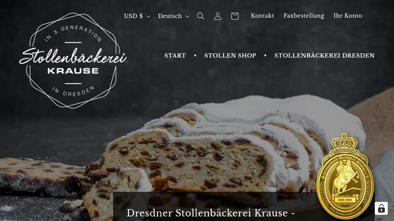 Migration zu Shopify - stollenbaeckerei-krause.de
