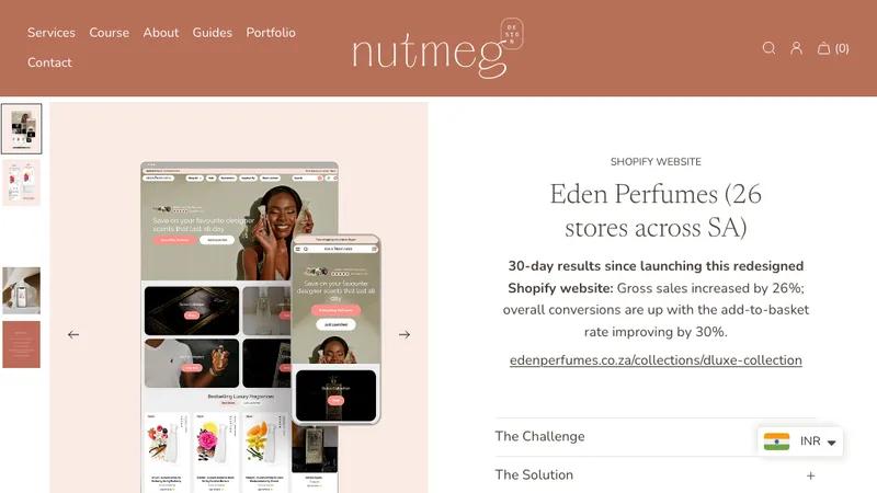 Shopify Redesign - Eden Perfumes (26 stores across South Africa)
