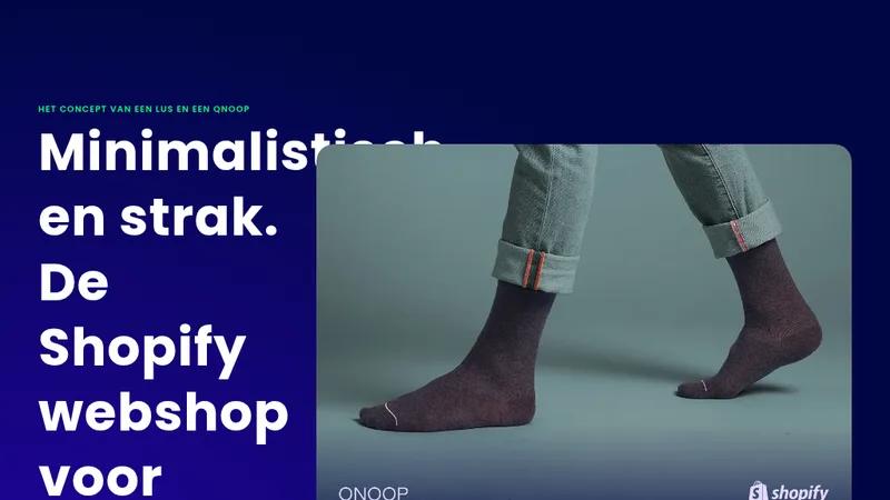 Qnoop’s minimalist & sustainable Shopify webshop