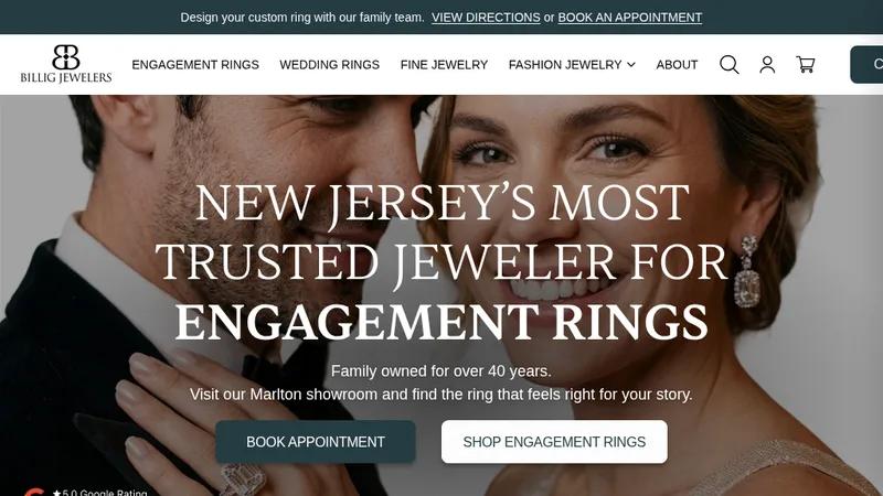 Elegant & Interactive Shopify Store for Billig Jewelers