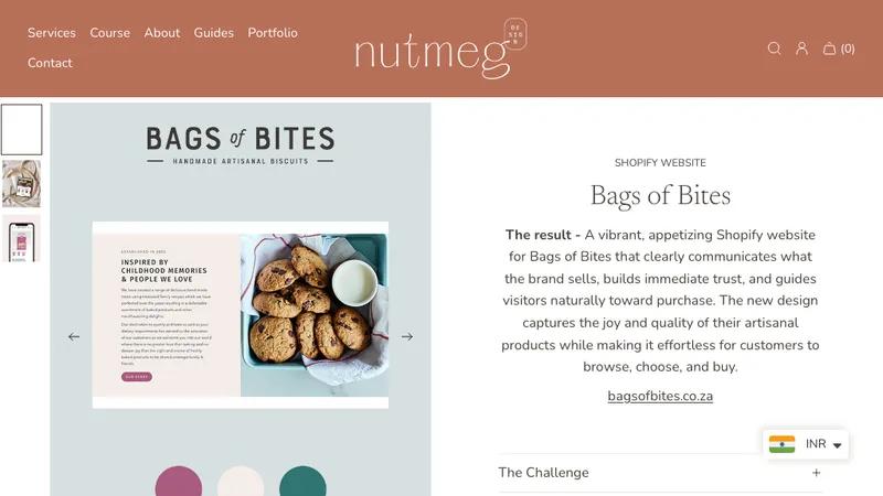 Shopify Redesign - Bags of Bites Bakery
