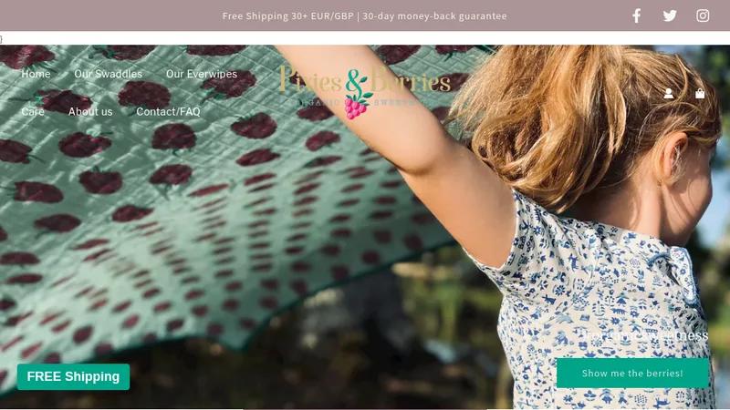 STUDIO THISJA X Pixies & Berries | Natural Swaddles for Kids