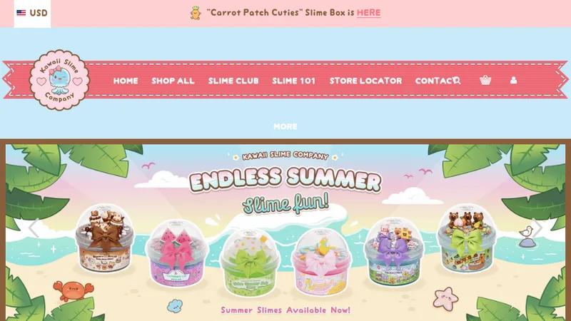 KawaiiSlimeCompany - A uniquely designed Shopify Plus Store Theme