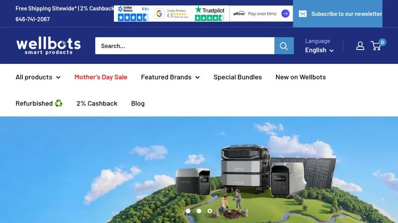 Wellbots | Website Redesign | Shopify 2.0