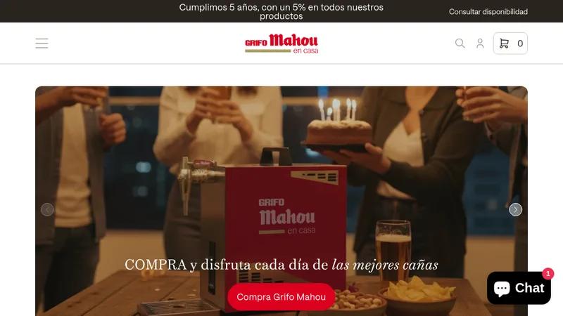 Grifo Mahou en casa