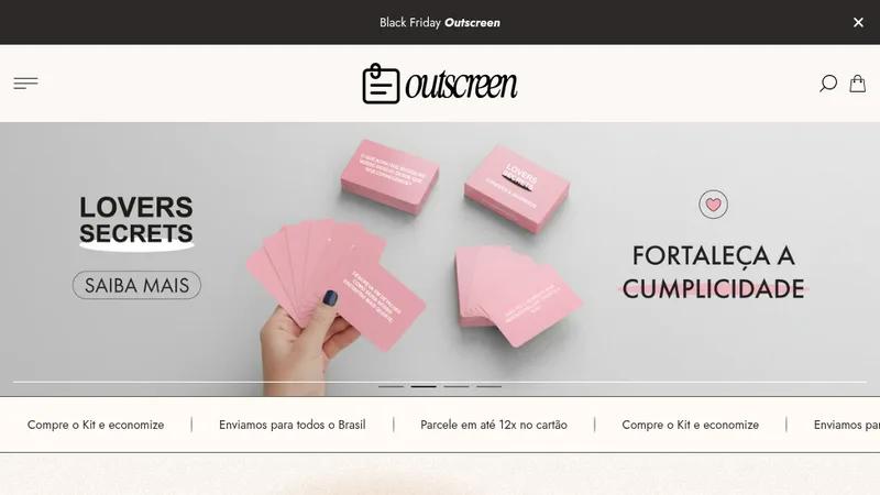 Rebranding do e-commerce da Outscreen