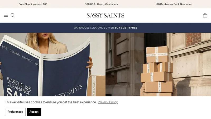 Sassy Saints - Custom Theme & App Development