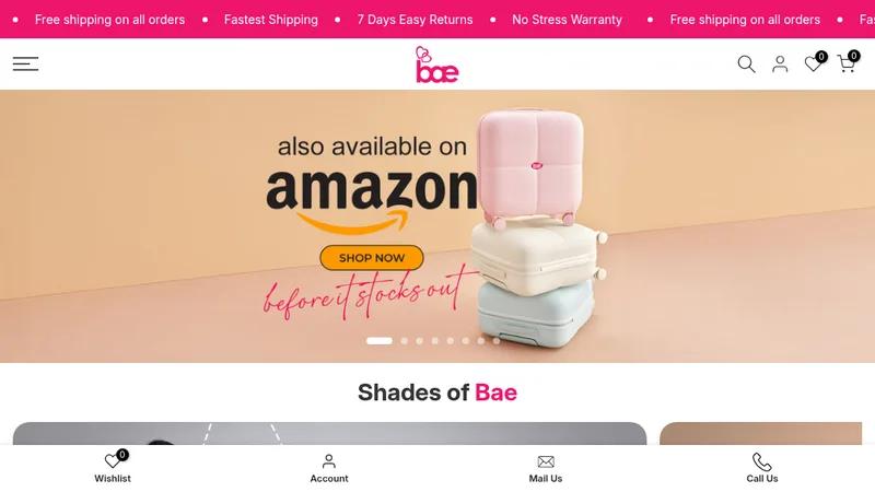 Bae Lifestyle – Premium Shopify Store for Travel Enthusiasts