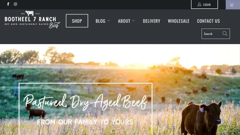 Bootheel7Ranch Custom 1 Page Shopping Experience