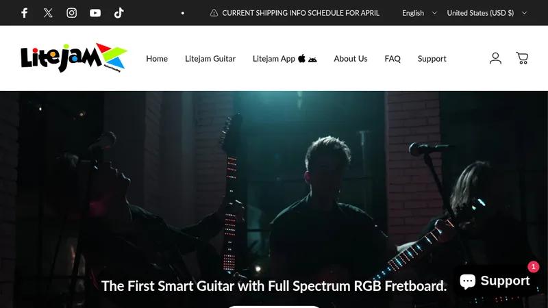 LiteJam Guitar - Learn how to play