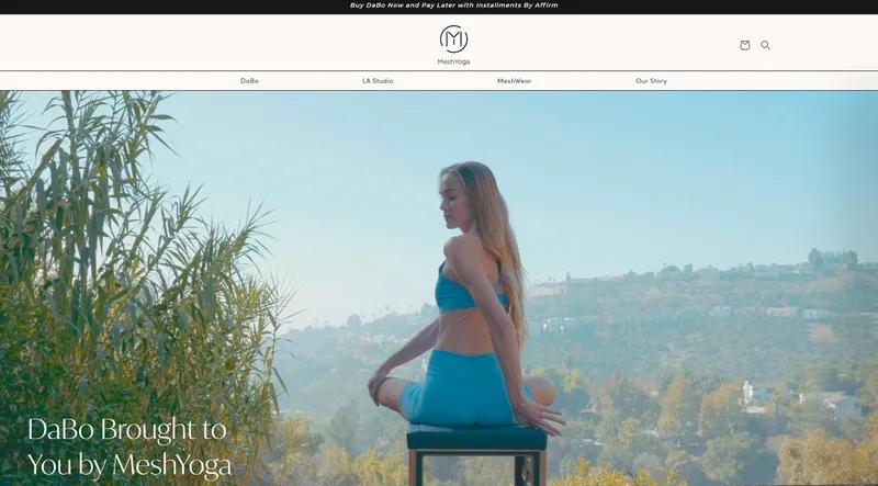 MeshYoga New Branding + Website design