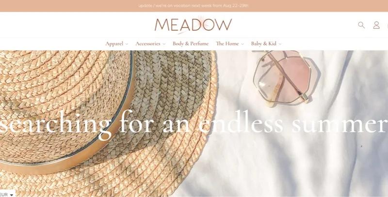 Custom Shopify Theme: Meadow