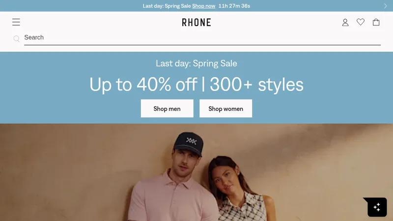 Shopify Rhone Fashion Website By Grizify