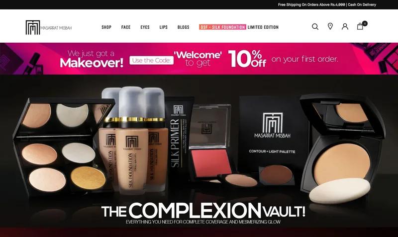Masarratmakeup.com website design and development