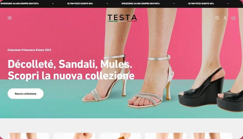 TESTA- Store Design , Development , Marketing Custom Visual Elements