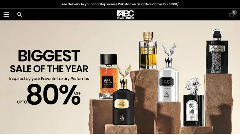 ABC Fragrances - Stylish Shopify Store with Unmatched User Experience