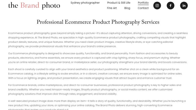e-commerce life style and product Photography