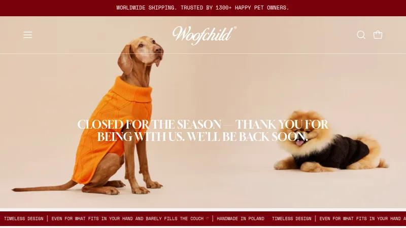Global sale from Polish manufacture WoofChild.com