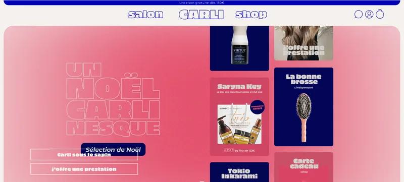 Webdseign and integration for Carli