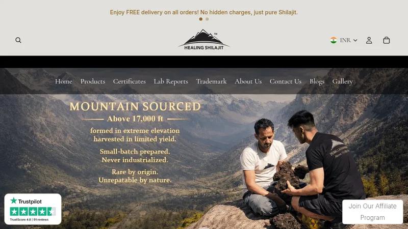Healing Shilajit – High-Converting Wellness Store