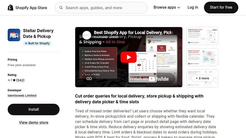 Stellar Delivery Date & Pickup