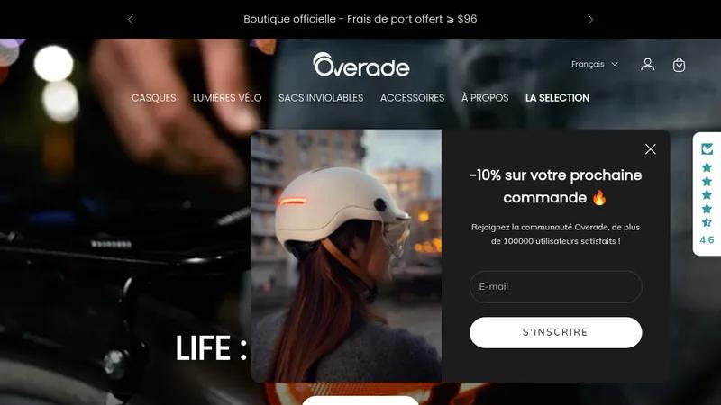 Migration Prestashop vers Shopify pour Overade.com